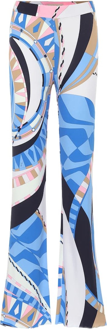 Emilio Pucci Printed high-rise jersey pants