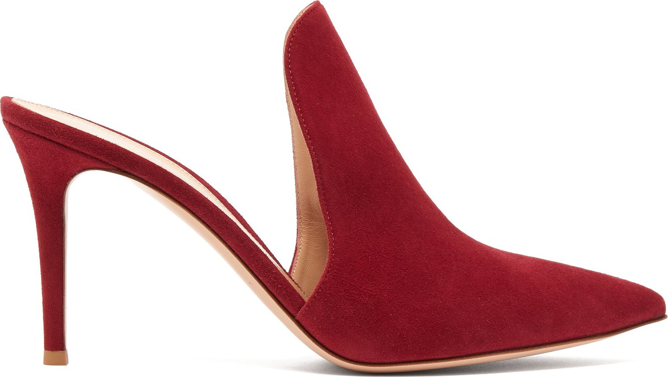 Gianvito Rossi Aramis 85 suede mules