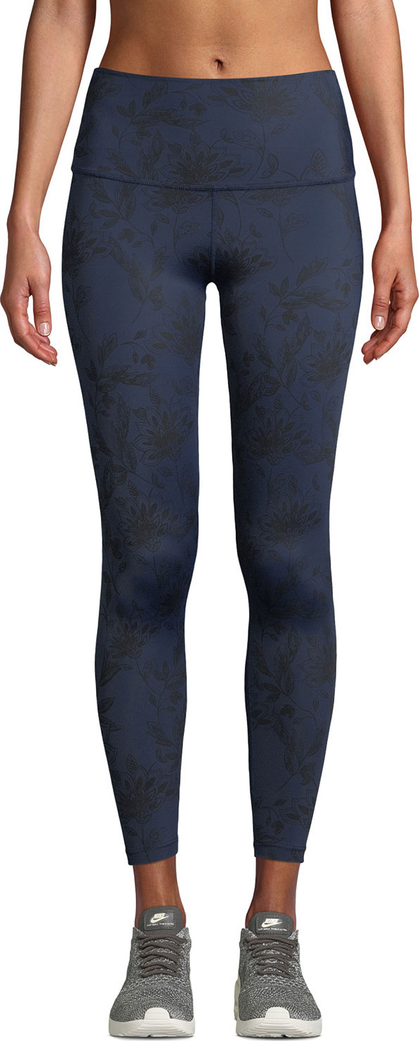Beyond Yoga Compression Luxe Floral High-Waist Midi Leggings