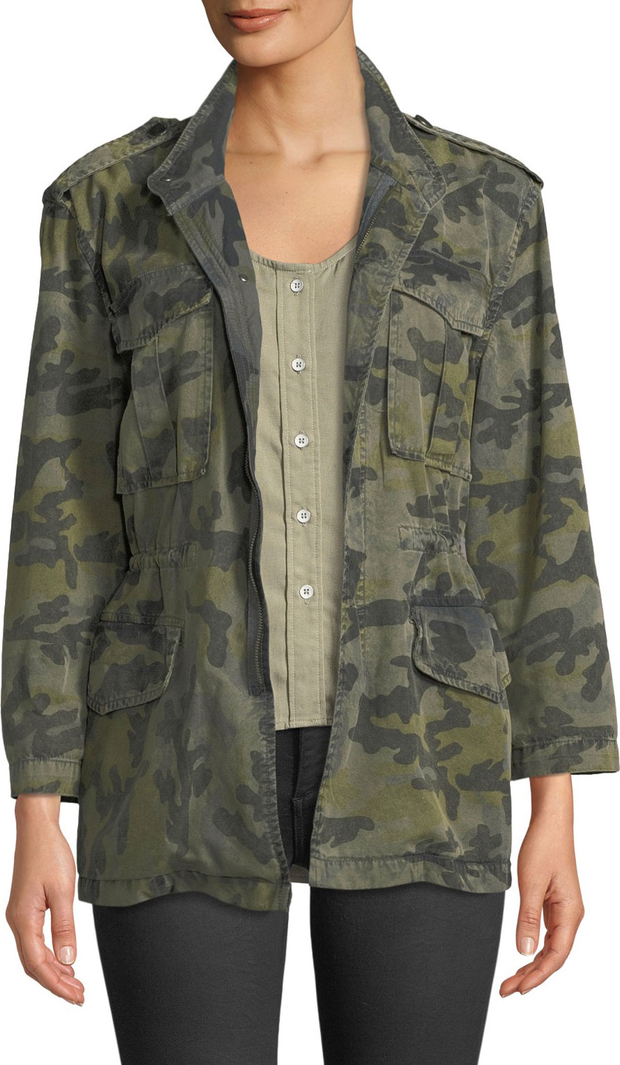 DL1961 Beekman Camo-Print Utility Jacket