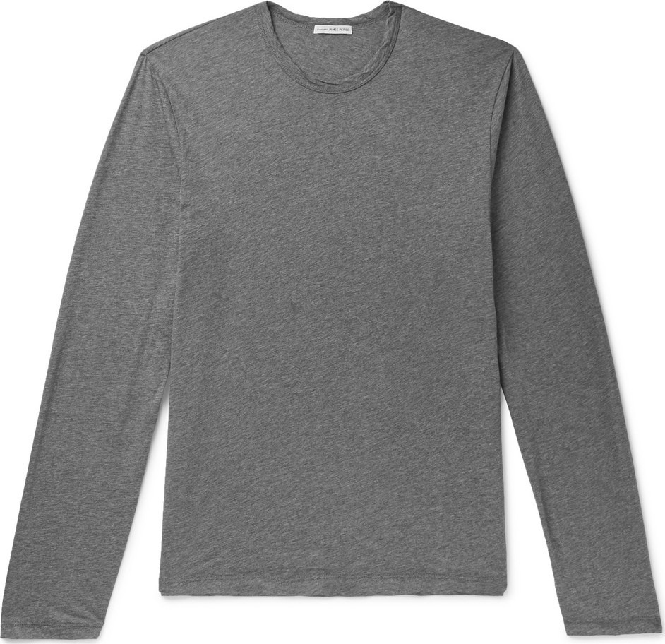 James Perse Mélange Cotton and Cashmere-Blend Jersey T-Shirt