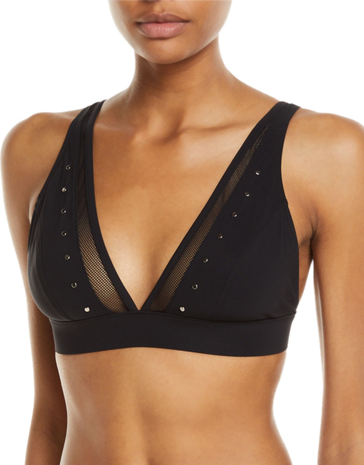 Shan So Sexy Studded Triangle Bikini Top