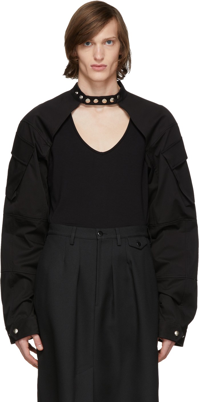 Random Identities Blue Denim Shrug Jacket