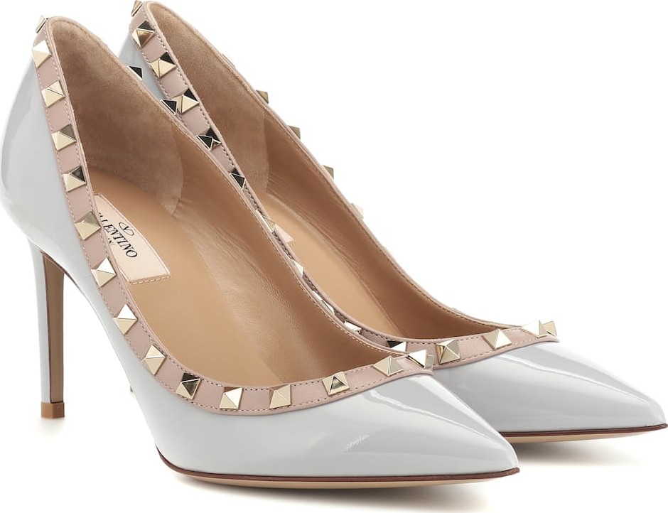 Valentino Valentino Garavani Rockstud patent leather pumps