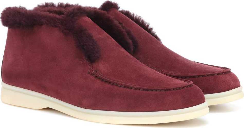 Loro Piana Open Walk suede ankle boots