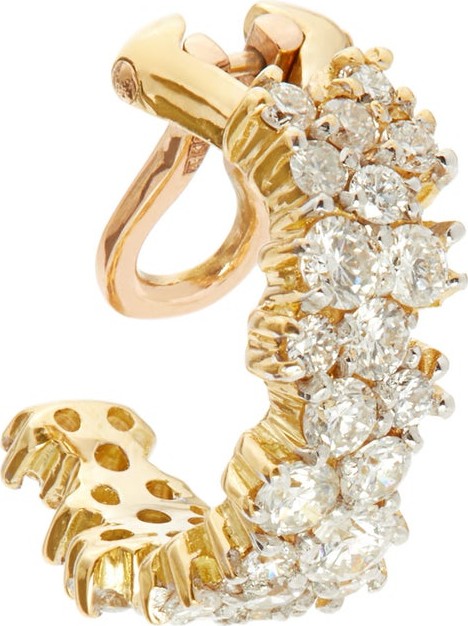 Ana Khouri Mirian diamond and 18kt gold clip ear cuff