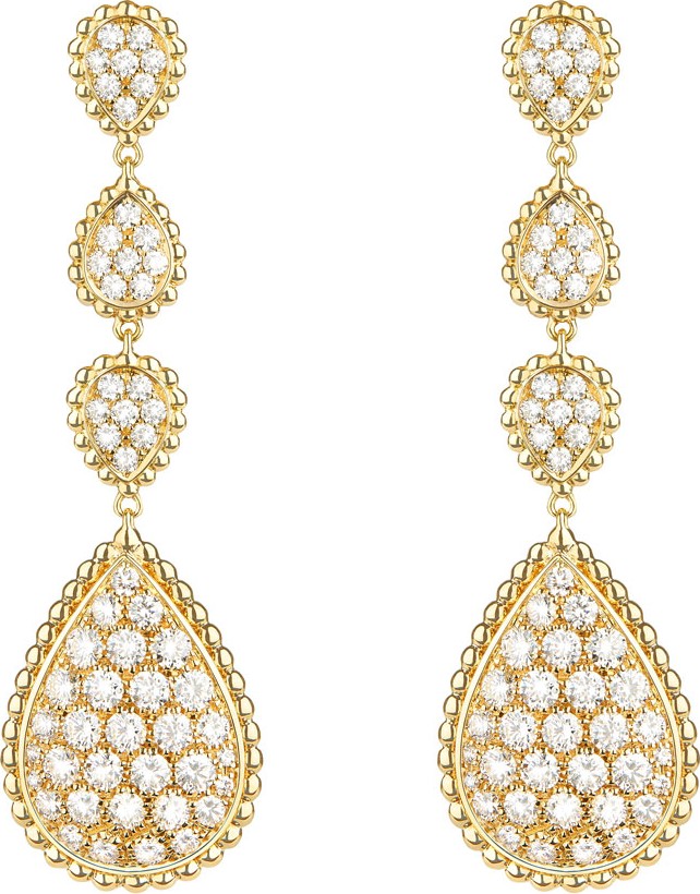 Boucheron Serpent Boheme 18k Diamond Drop Earrings