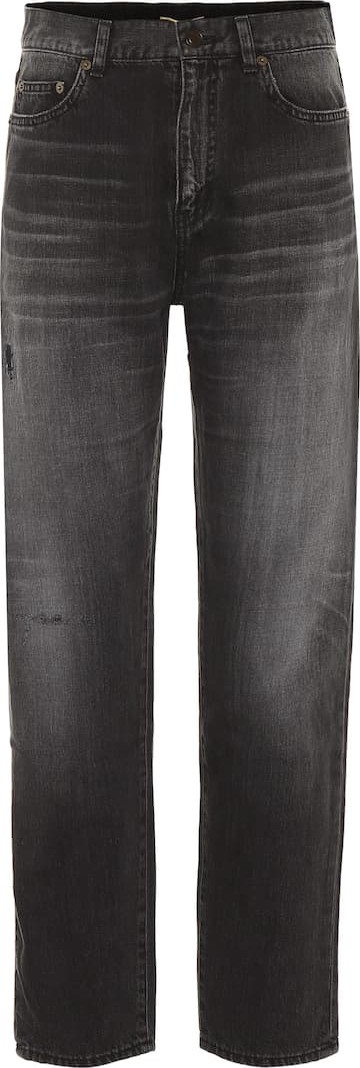 Saint Laurent High-rise straight-leg jeans