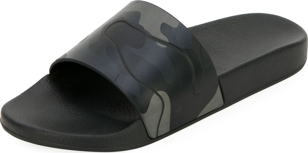Valentino Men's Camo Slide Sandal