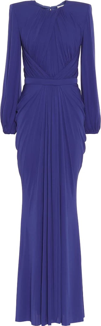 Alexander McQueen Gathered crêpe gown