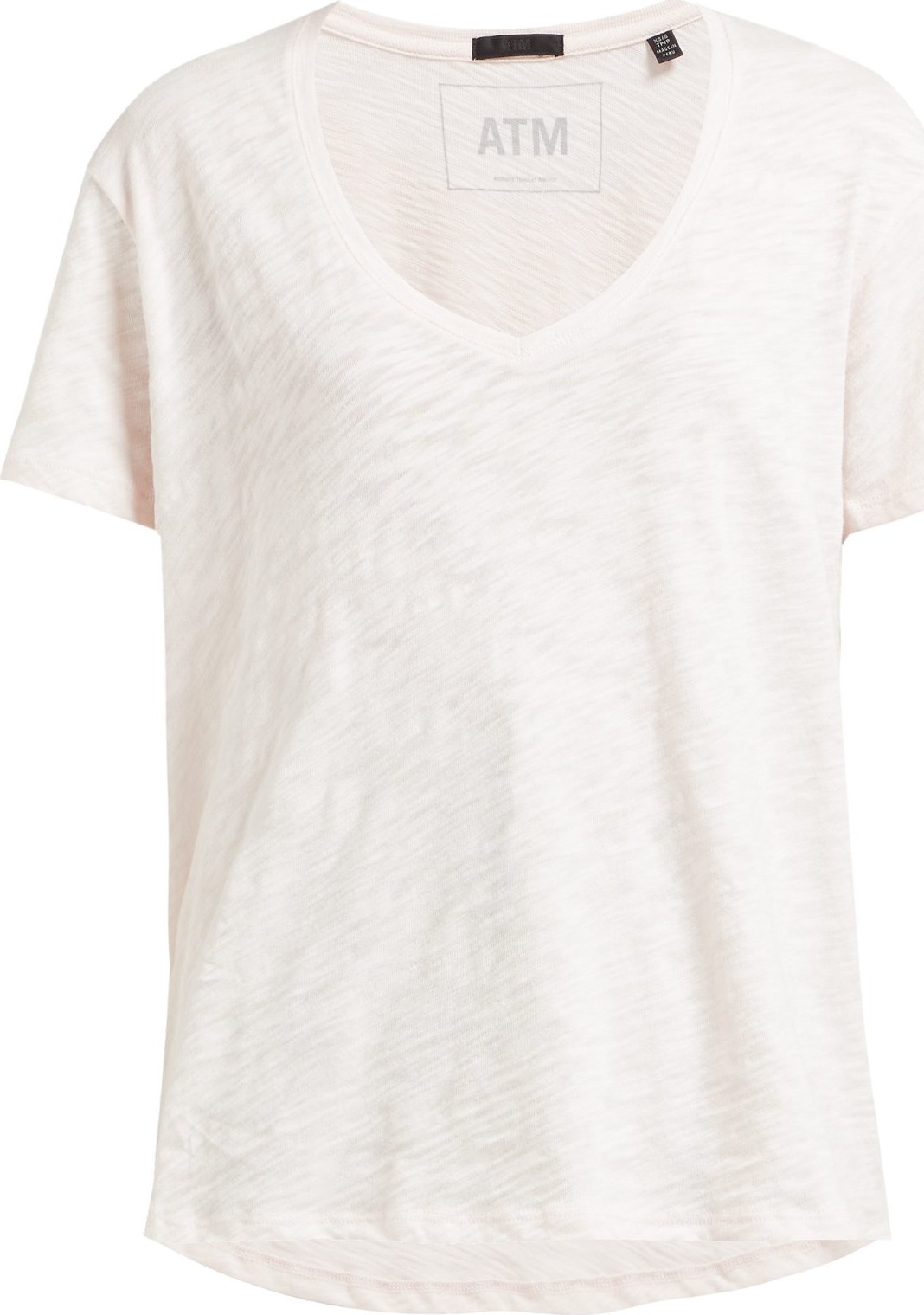 ATM Anthony Thomas Melillo V-neck slubbed cotton T-shirt