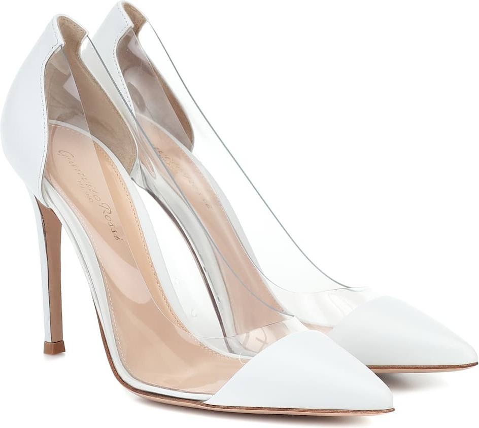 Gianvito Rossi Plexi leather pumps