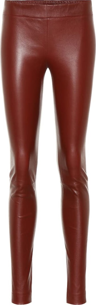THE ROW Moto leather leggings