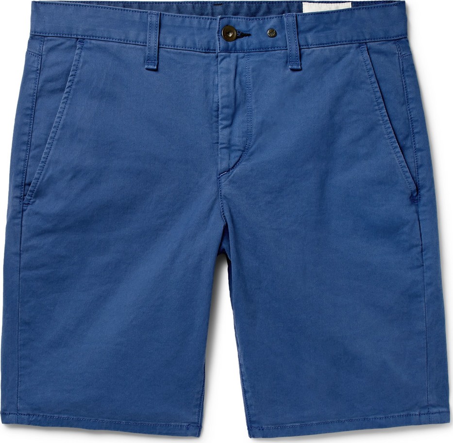 Rag & Bone Classic Slim-Fit Cotton-Blend Twill Chino Shorts