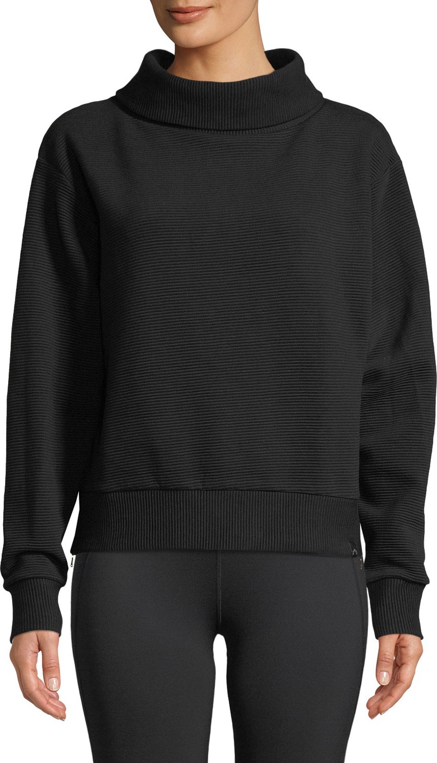 Varley Simon Ribbed Side-Zip Sweater
