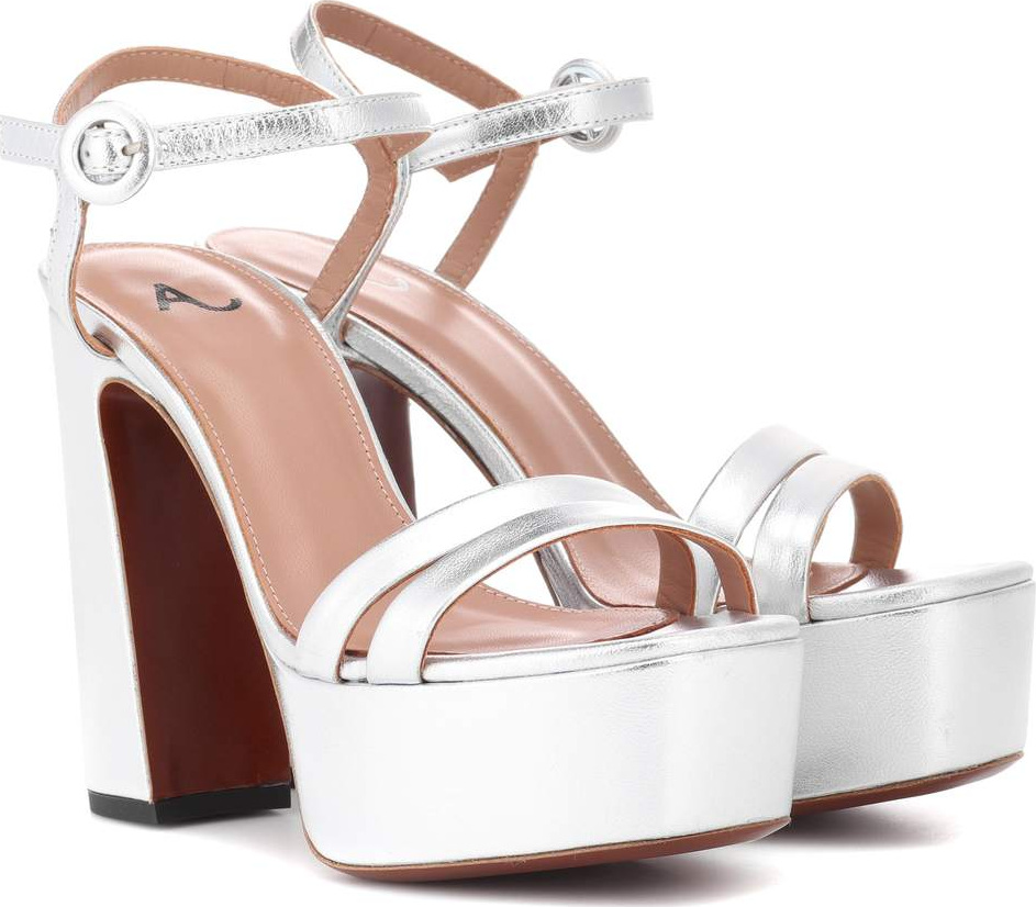 Alexachung Leather plateau sandals