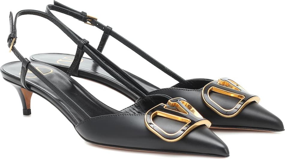 Valentino Valentino Garavani VLOGO leather pumps