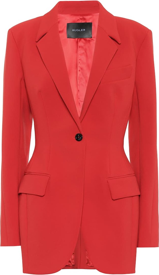 Mugler Stretch-crêpe blazer