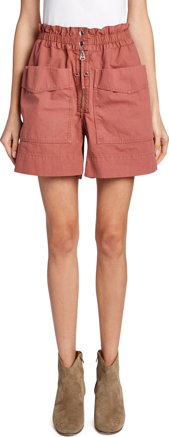 Isabel Marant Etoile Lizy Mid-Rise Utility Shorts