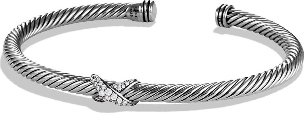 David Yurman X Bracelet with Diamonds