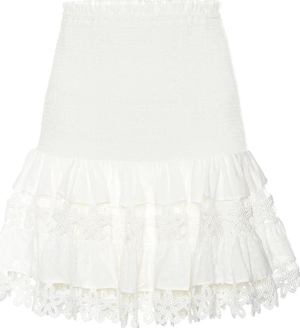 Zimmermann Primrose Daisy cotton miniskirt