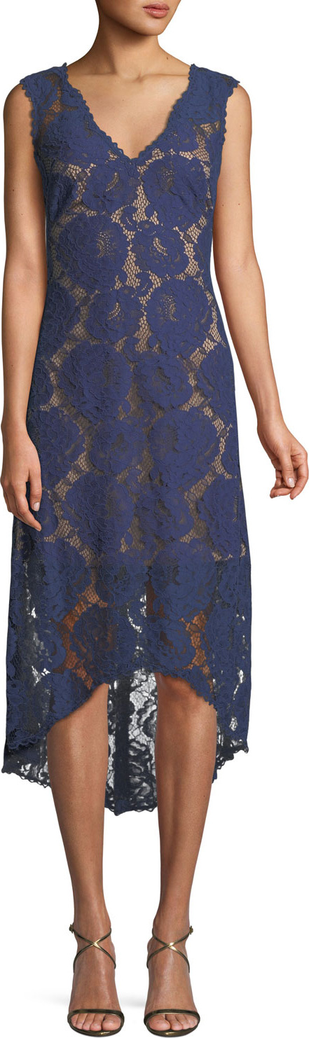 Tadashi Shoji Gaviota High-Low Lace Cocktail Dress