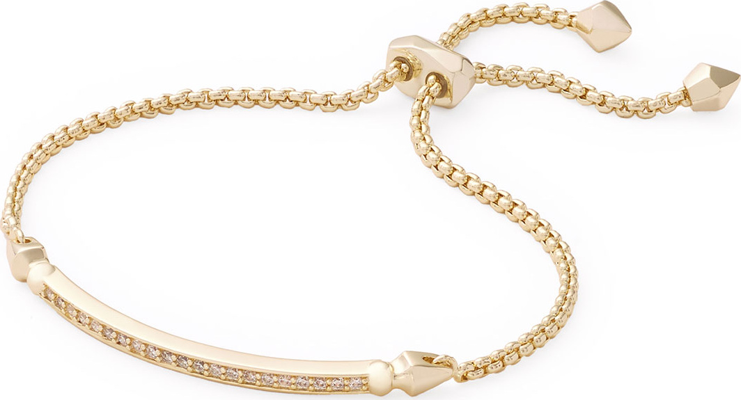 Kendra Scott OTT Adjustable Chain Bracelet w/ Cubic Zirconia