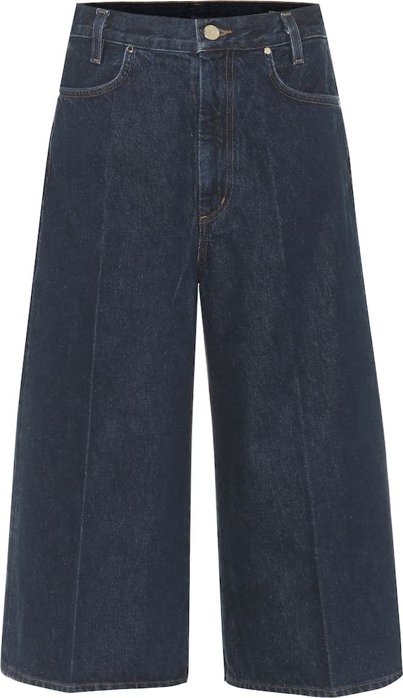 GOLDSIGN Covell high-rise denim culottes