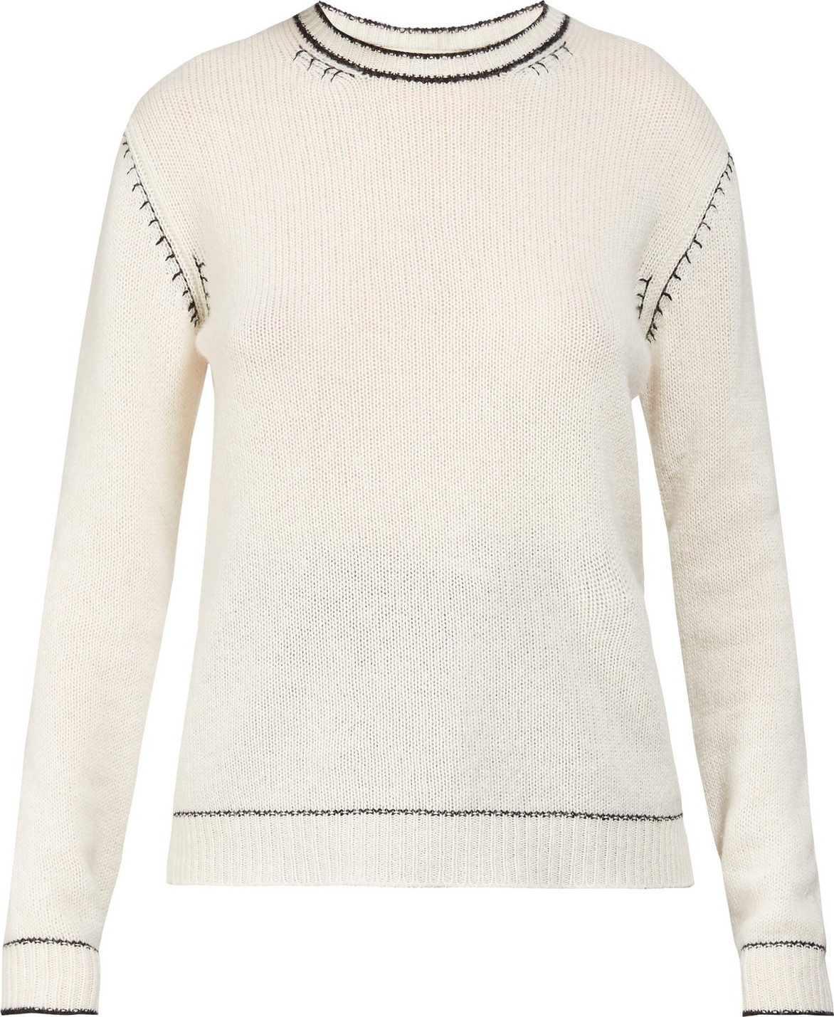 Marni Contrast-stitch cashmere sweater