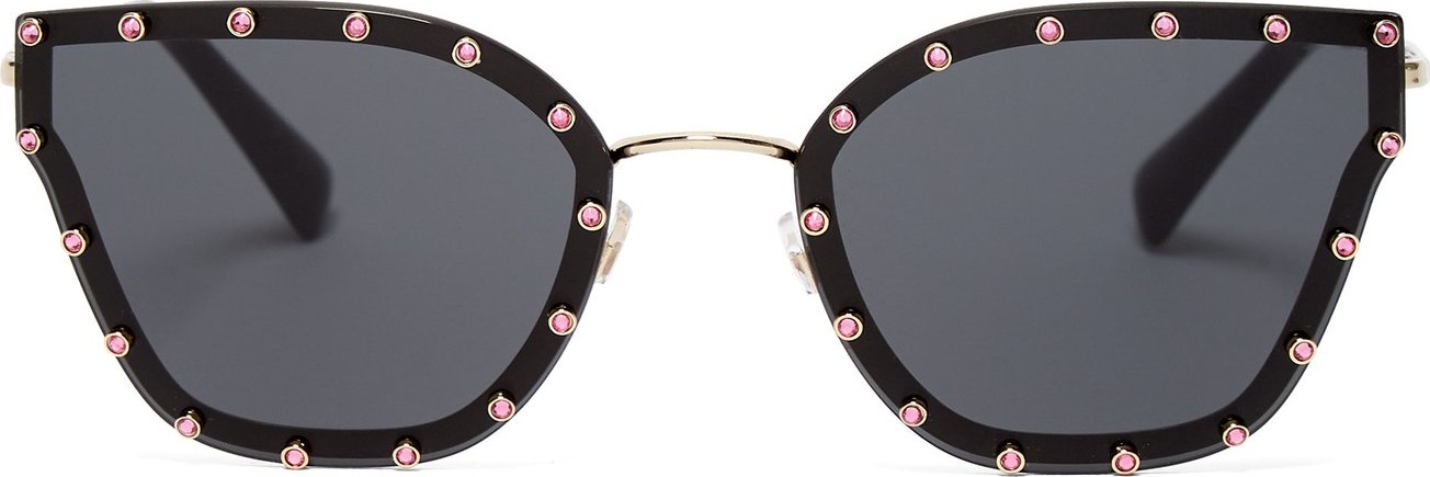 Valentino Crystal-embellished cat-eye sunglasses