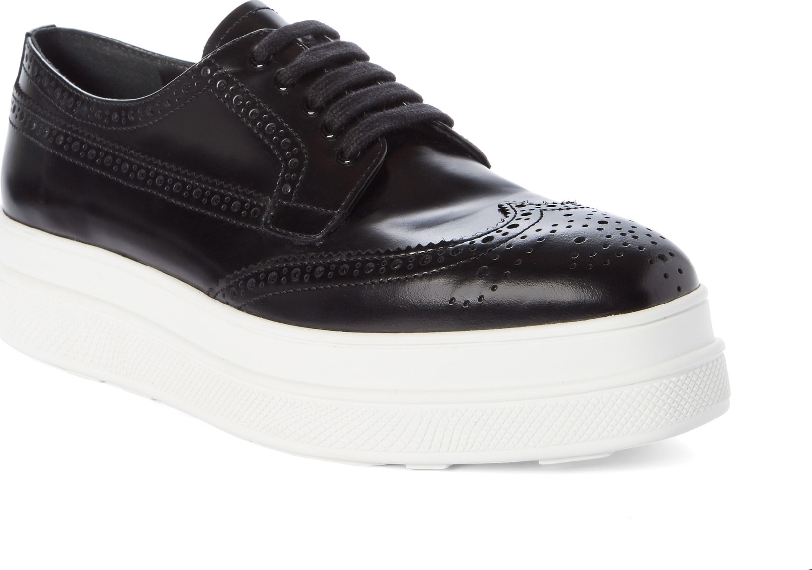 Prada Platform Wingtip Derby Sneaker