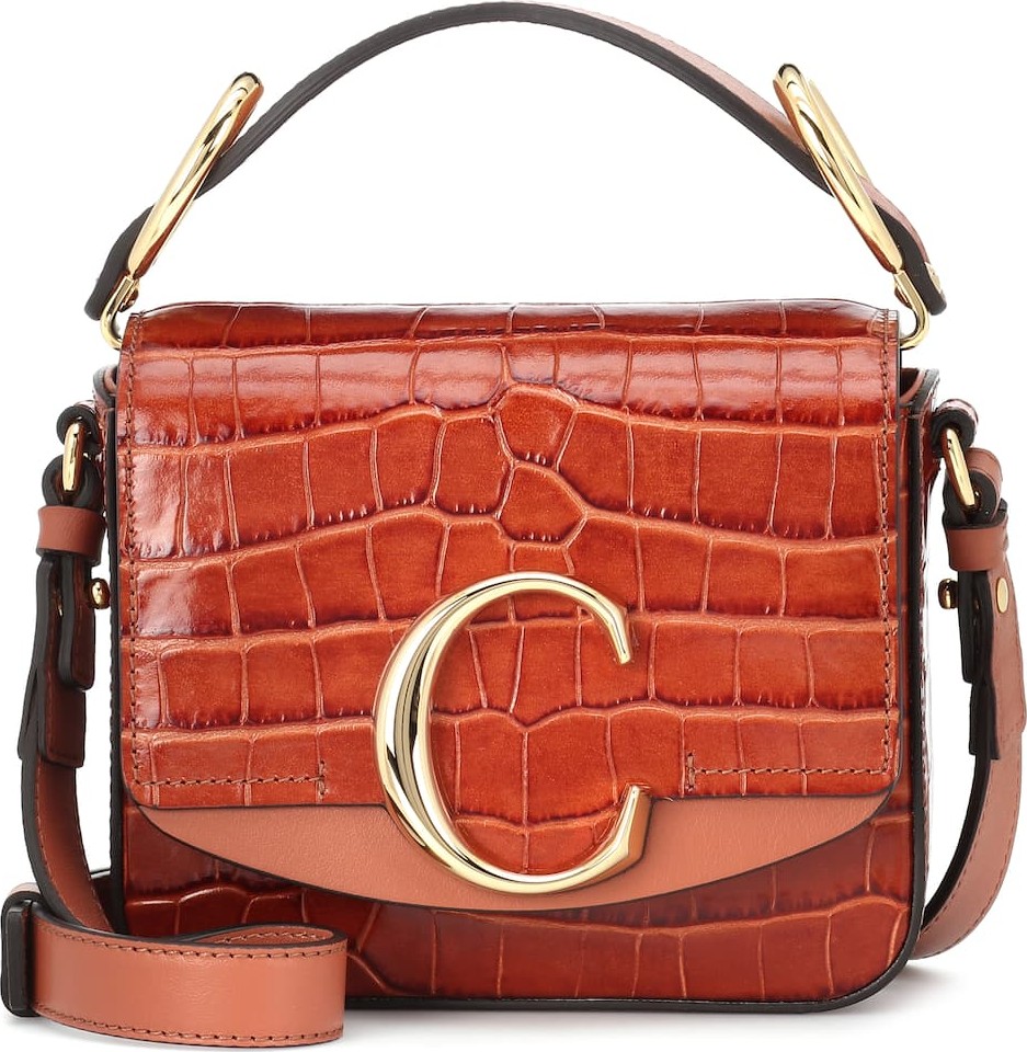 Chloe Chloé C Mini leather shoulder bag