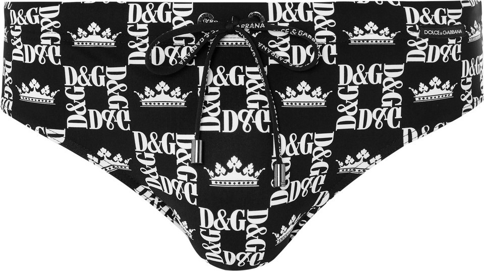 Dolce & Gabbana Logo-Print Swim Briefs