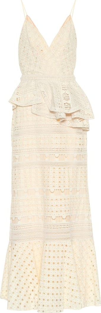 Johanna Ortiz Million Reasons eyelet cotton dress