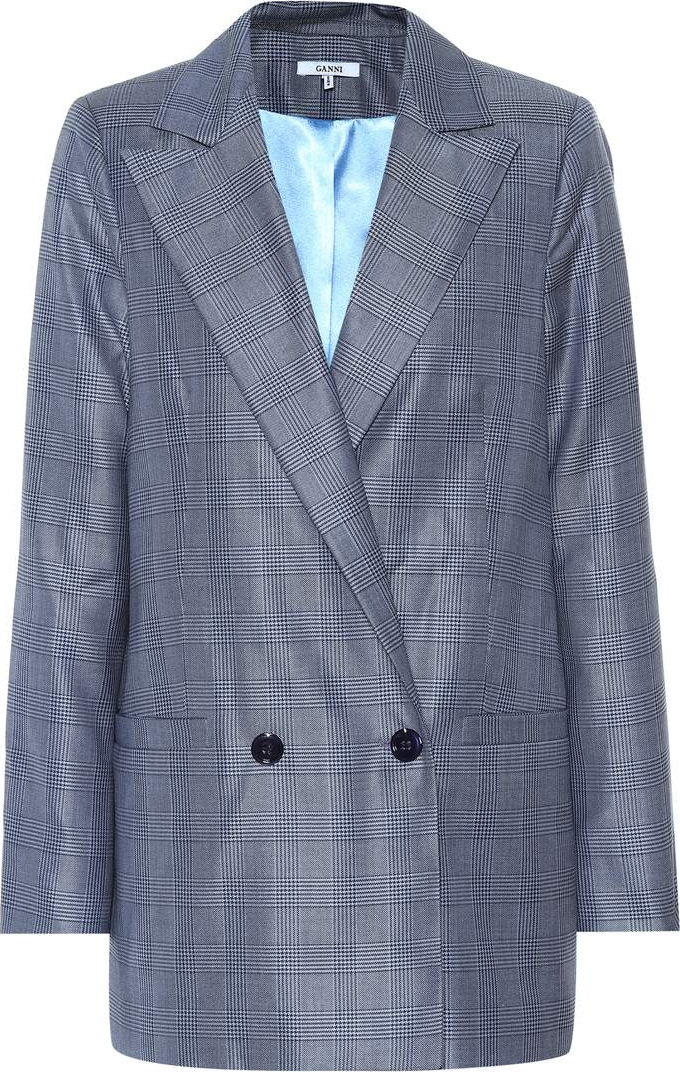 Ganni Silk and wool blazer