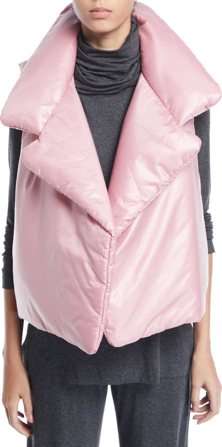 Norma Kamali Sleeping Bag Open-Front Puffer Vest