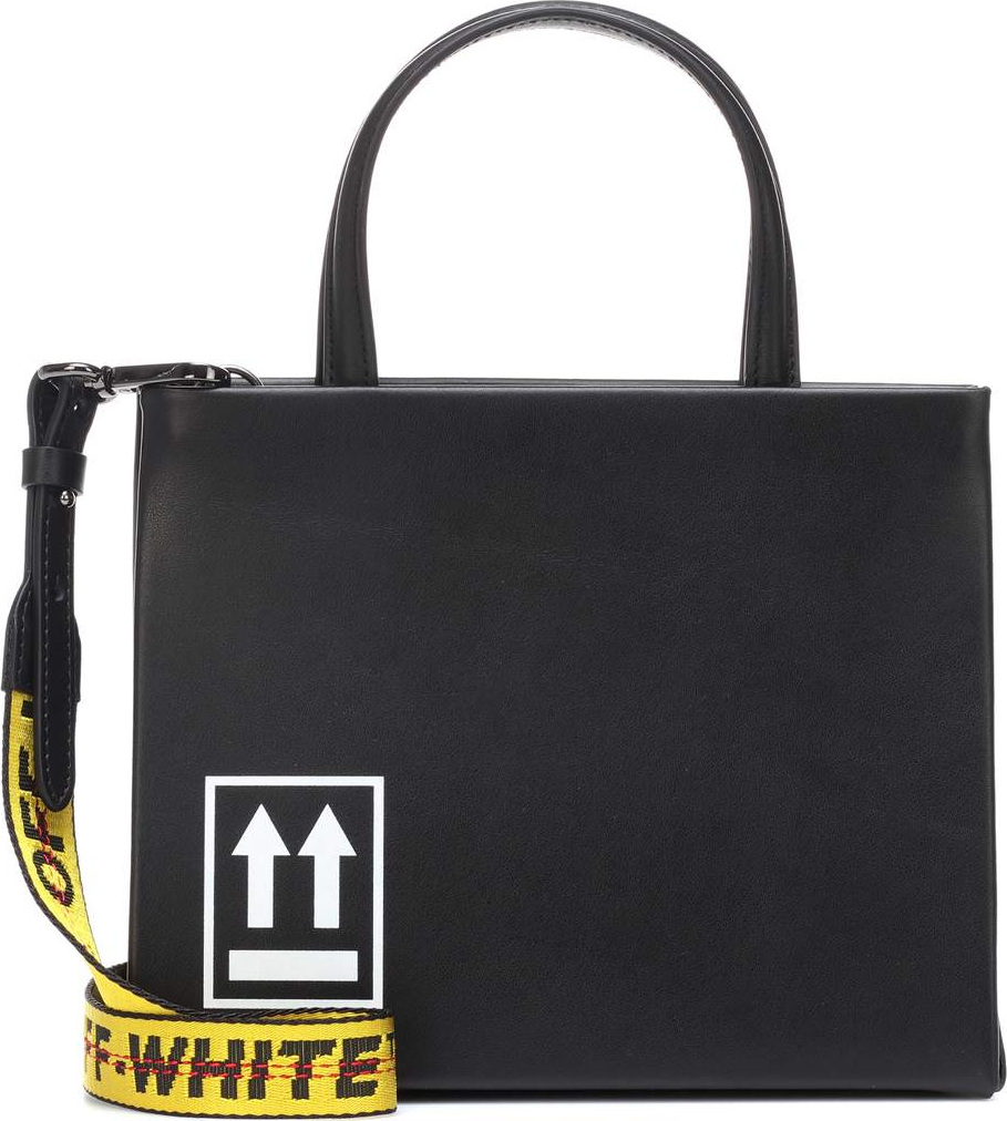 Off White Mini Box leather shoulder bag