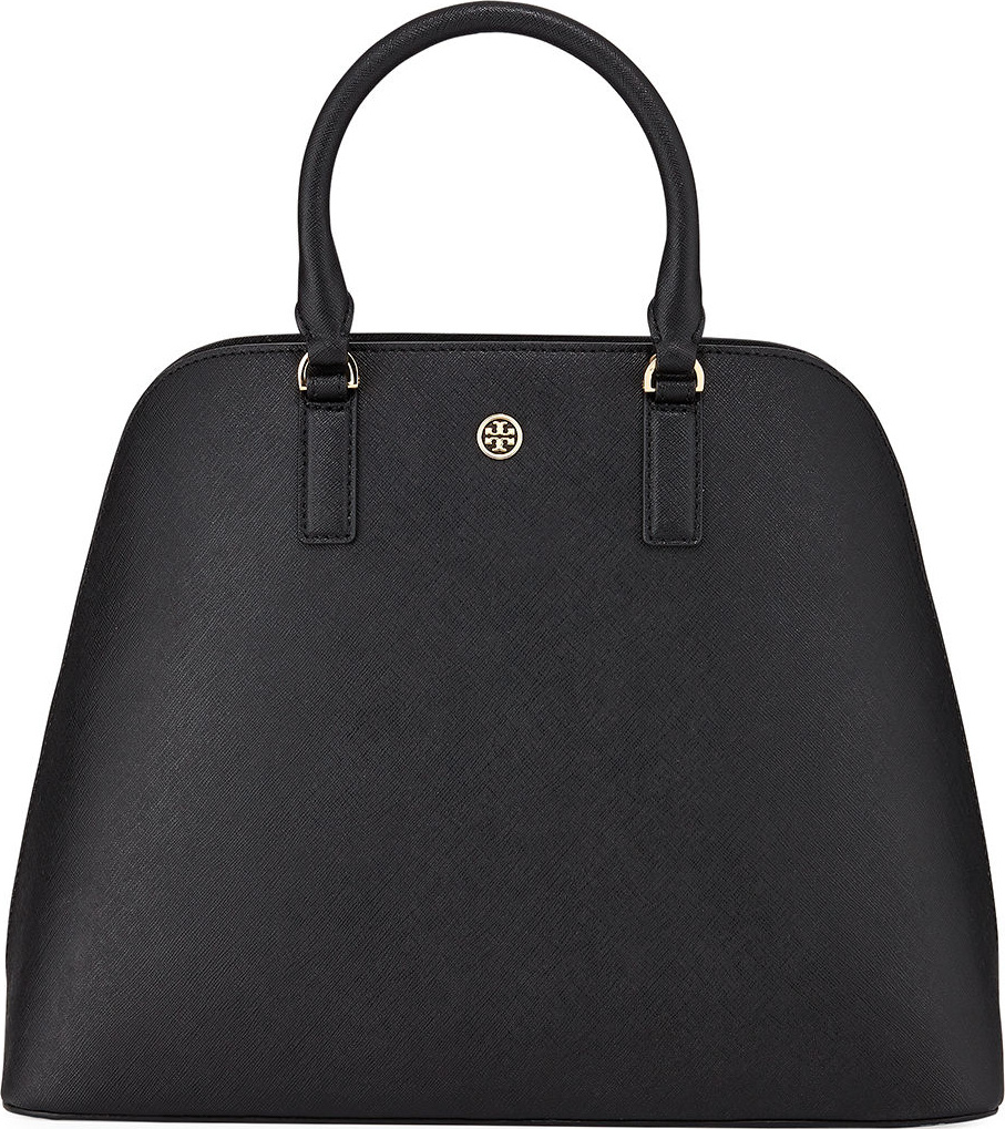 Tory Burch Robinson Saffiano Dome Satchel Bag