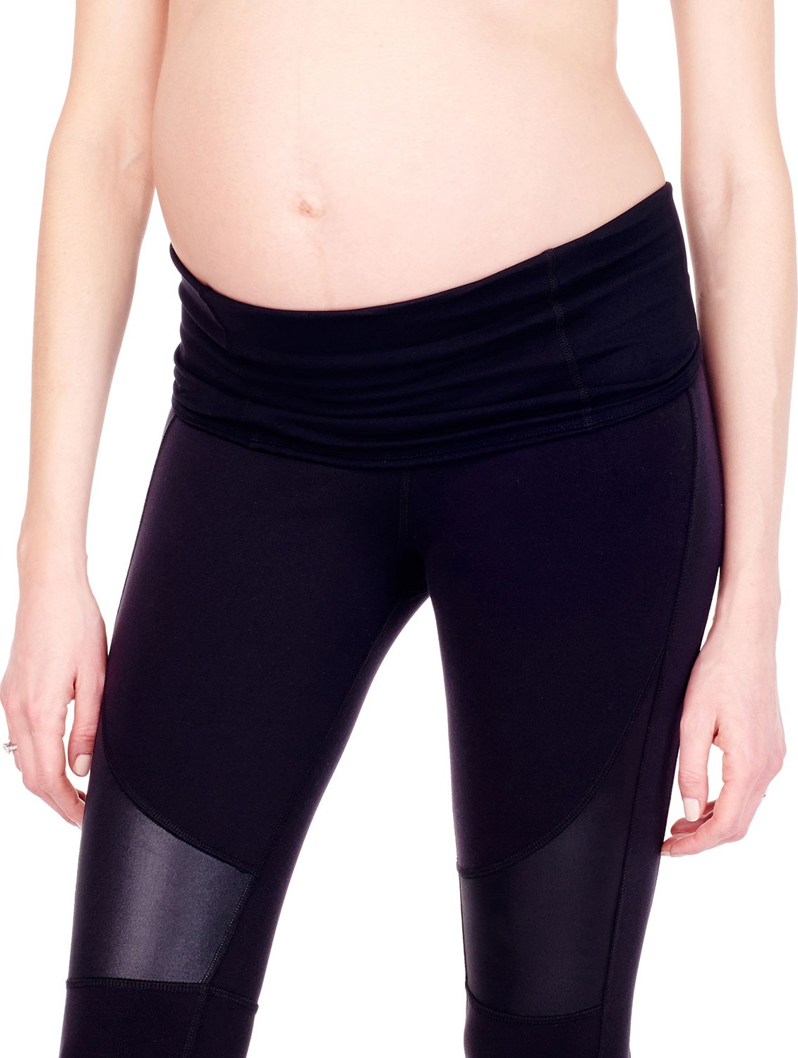 Ingrid & Isabel Maternity Active Moto-Panel Leggings