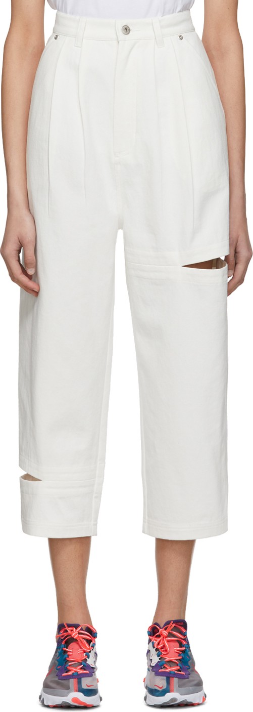 Perks and Mini SSENSE Exclusive White Bri Bri Jeans