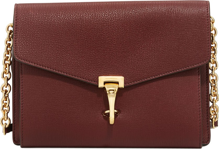 Burberry London England Macken Small Derby Crossbody Bag, Dark Red