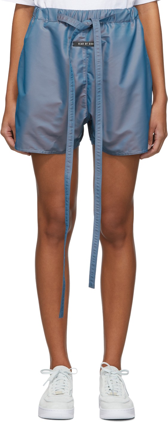 Fear of God Blue Iridescent Military Physical Training Short