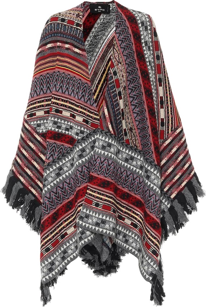 Etro Wool-blend poncho
