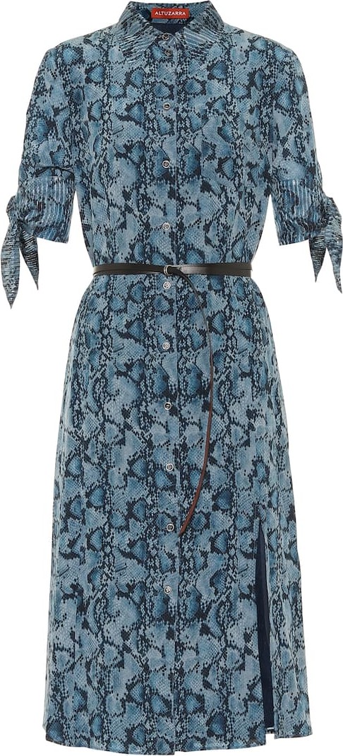 Altuzarra Narcissa printed silk midi dress