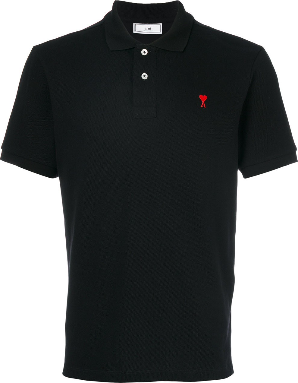 AMI 'Ami de coeur' polo shirt with embroidered heart AMI 'Ami de coeur' polo shirt with embroidered heart