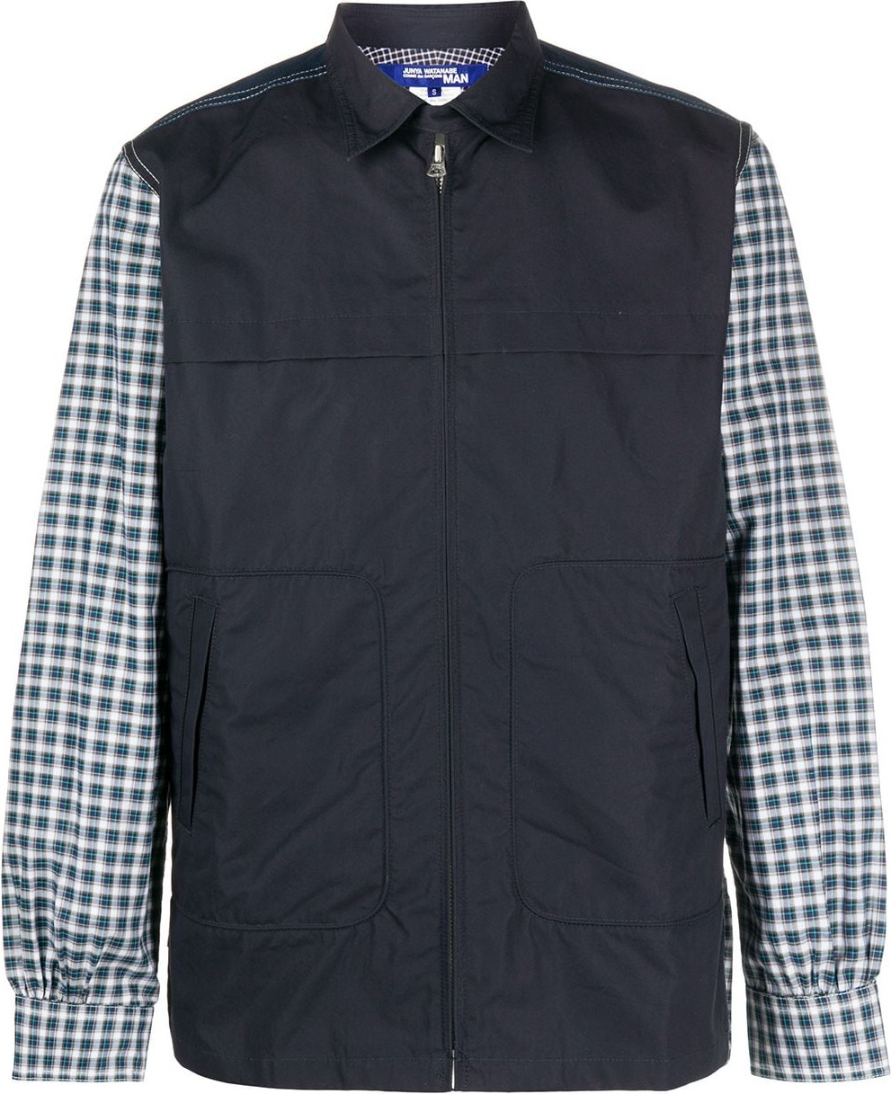Junya Watanabe MAN - Checked panel shirt jacket