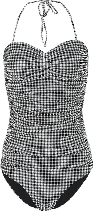 Ganni Seersucker swimsuit