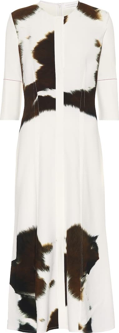Victoria Beckham Printed stretch jersey dress