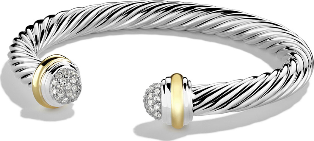 David Yurman 7mm Silver Ice Bracelet