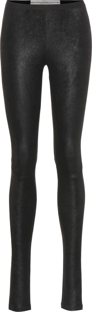 Rick Owens Stretch-leather leggings
